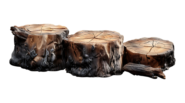 Timber Tree Log Trunk Stump Wood. PNG