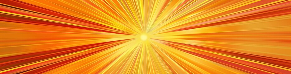 Radiant Sunburst Patterns In Summer Tones. With Copy Space, Abstract Background