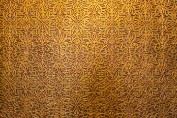 Detail in interior of Nurullabai Palace in Khiva, Uzbekistan