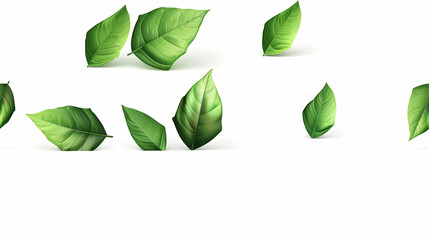 Green Leaf with Recycling Arrows   3D Flat Cartoon Icon for Eco Friendly Practices and Sustainability Concept