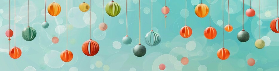 Abstract Summer Wind Chime Pattern Background. With Copy Space, Abstract Background