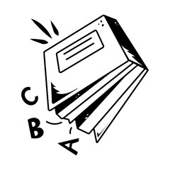 Ready to use doodle icon of primary education 