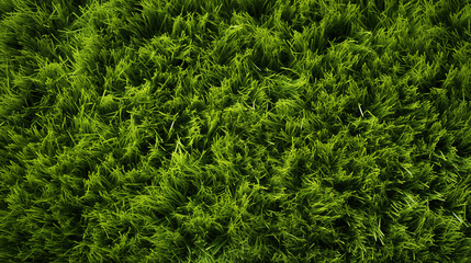 Close-up of Green Grass Texture
