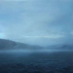 Obraz premium fog over the sea
