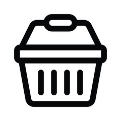 A vector of Basket, editable style, a customizable vector of house basket