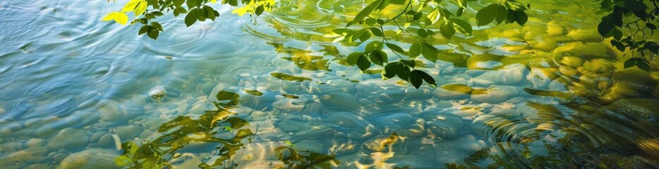 Abstract Summer River Pattern. With Copy Space, Abstract Background