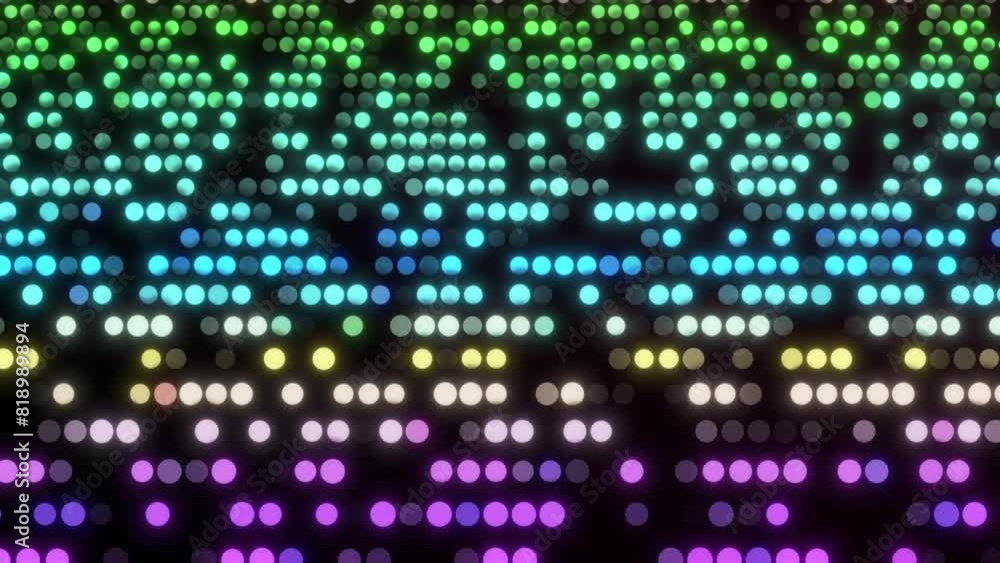 Poster disco light animation background. dance floor dj loop disco background. abstract music blinking led 