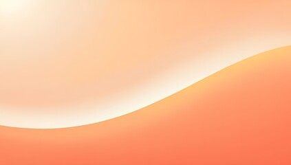 Horizontal seamless background peach fuzz color delicate gradient with a wavy line diagonally