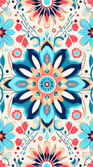 Fototapeta premium Abstract Image, Fractal Florals, Textile Art, Particles, Pattern Style Texture, Background, Wallpaper, Desktop, Cell Phone and Smartphone Case, Computer Screen, Cell Phone and Smartphone, 9:16 Format 