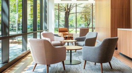 Experiment with a mix of seating heights and styles to accommodate different preferences and activities. --ar 16:9 Job ID: c40a72ba-c6ce-488e-be4d-356f1a3a5451