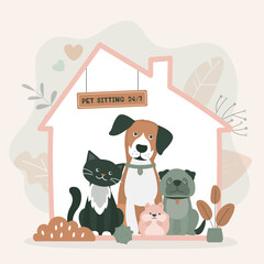 Pet sitting services. Various pets at home. Overnight house sitter. Domestic animal daycare. Adorable cats, dogs and hamster