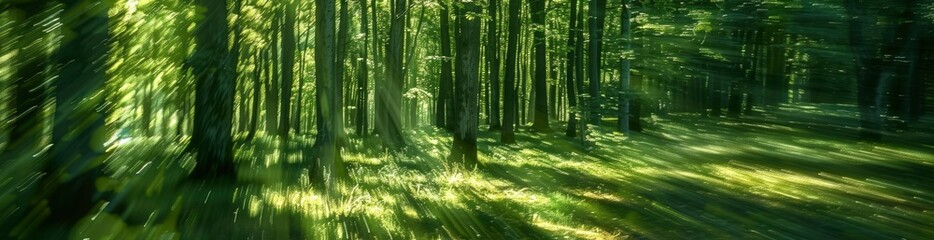 Fototapeta premium Abstract Patterns Of Summer Forest Whispers. With Copy Space, Abstract Background