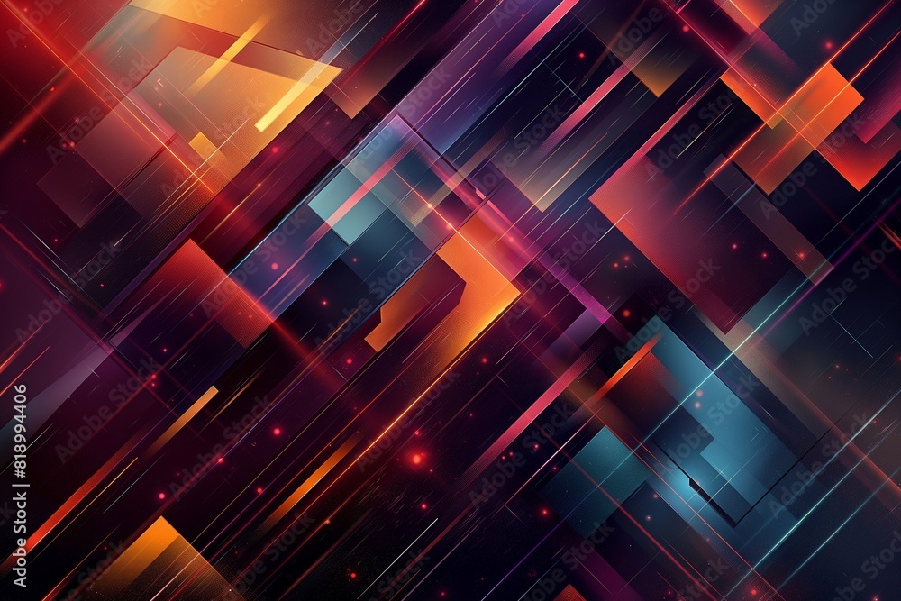 Wall mural abstract futuristic tech background by generative ai