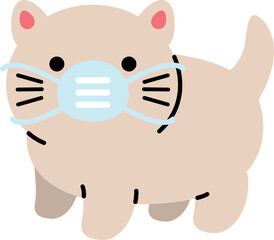 Kitten Cute Illustration Element