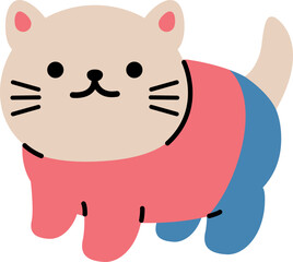 Kitten Cute Illustration Element