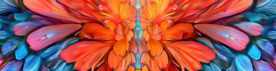 Abstract Patterns Inspired By Summer Butterfly Wings. With Copy Space, Abstract Background