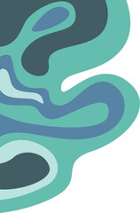 Abstract Liquid Corner Shape