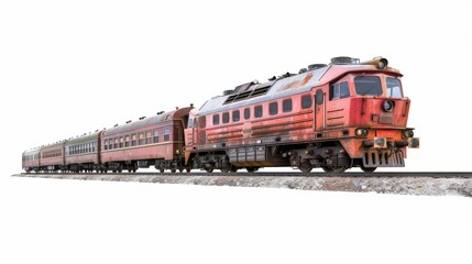 Obraz premium Urban rail transit, subway, urban fast railway, train, white bottom transportation picture material