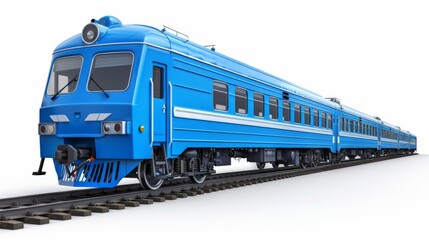 Fototapeta premium Urban rail transit, subway, urban fast railway, train, white bottom transportation picture material