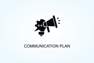 Communication Plan Vector  Or Logo Sign Symbol Illustration