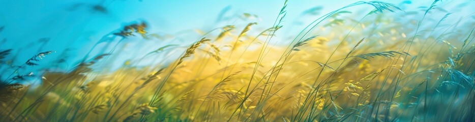 Abstract Depictions Of Summer Evening Breezes. With Copy Space, Abstract Background