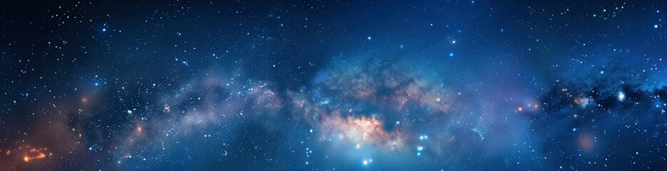 Obraz premium Abstract Depictions Of Summer Night Skies. With Copy Space, Abstract Background