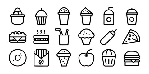 Fast food icons