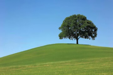 tree on a hill