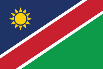 National Flag of Namibia, Namibia sign, Namibia Flag