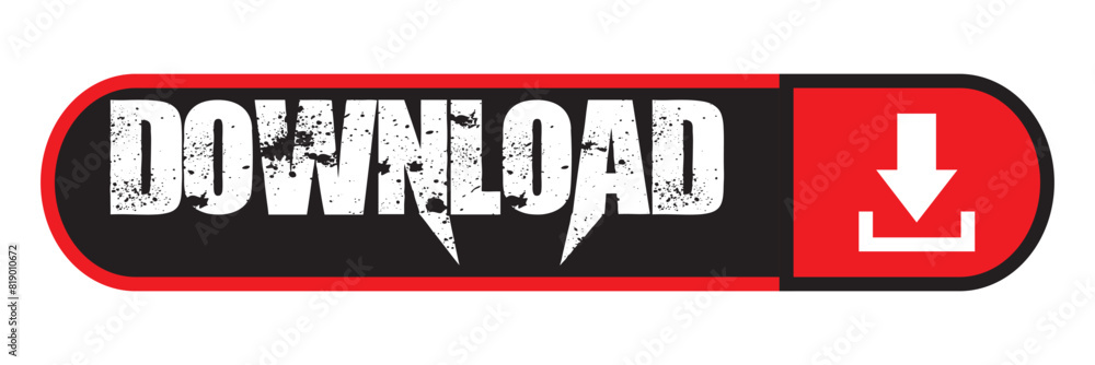 Poster 3d download now button with hand cursor. save cloud icon button hand pointer clicking. click here ba