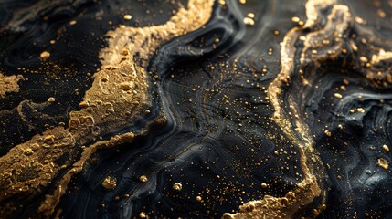 black and gold stone as a background