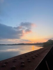 Obraz premium sunset at the pier