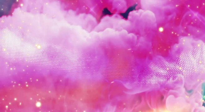luxury pastel teal and pink smoke fire motion