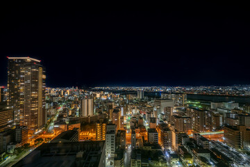 綺麗な大阪梅田の夜景　～大阪風景～