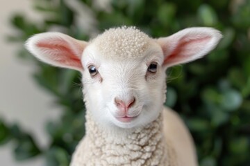 Naklejka premium sheep in a farm