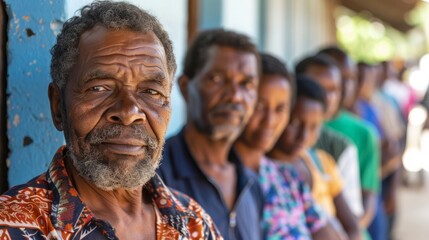 Citizens lining up patiently, eager to exercise their right to vote and make their voices heard in the election. --ar 16:9 --style raw --stylize 250 Job ID: 60d1698f-c7b0-48fe-b9e6-d76874107b06