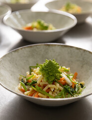 Close-up of a healthy vegetable salad