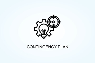 Contingency Plan Vector  Or Logo Sign Symbol Illustration