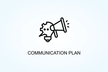 Communication Plan Vector  Or Logo Sign Symbol Illustration