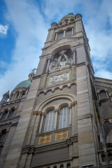 low shot of the cathedral 