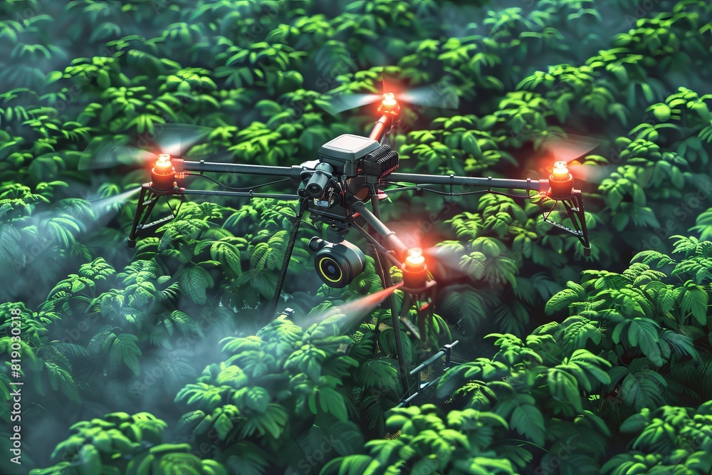 Poster farming automation techniques for plant health in vector automated drone farming analysis with drone