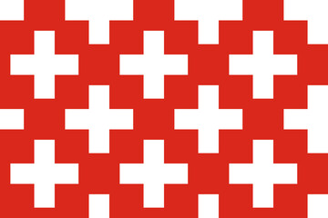 Seamless pattern is "Switzerland". Graphic background in the colors of the flag of Switzerland. Vector illustration