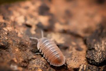 Cubaris murina papaya ball isopoda rathkes woodlouse, Cubaris murina insect assel exotic animal in natural background