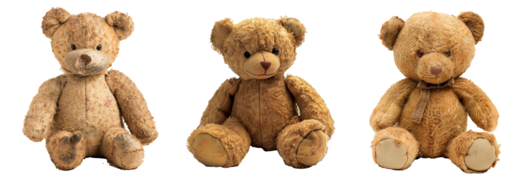 Antique teddy bears nostalgic charm