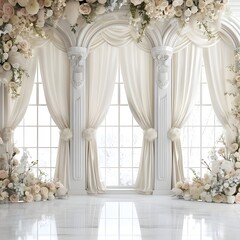 A luxury wedding background generative AI