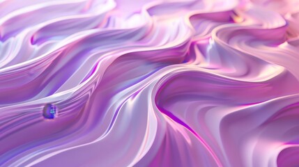 Obraz premium An abstract pink, violet, and ripple 3D design background. Played with in 3D.