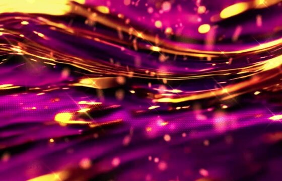 Rays purple gold of light motion