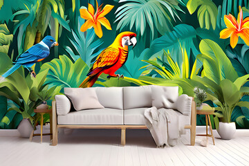 blue and yellow macaw