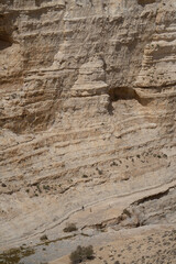Hikers in Ein Avdat Canyon, Israel