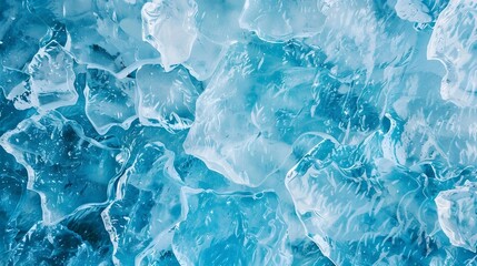 Obraz premium Enchanting Icy Landscape of Frozen Vatnajokull National Park in Winter